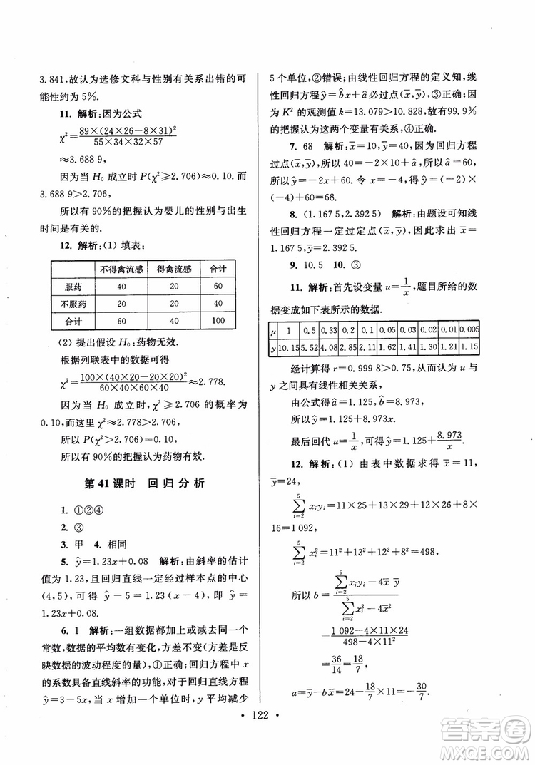 2018秋南通小題高中數(shù)學(xué)選修2-2第6版參考答案