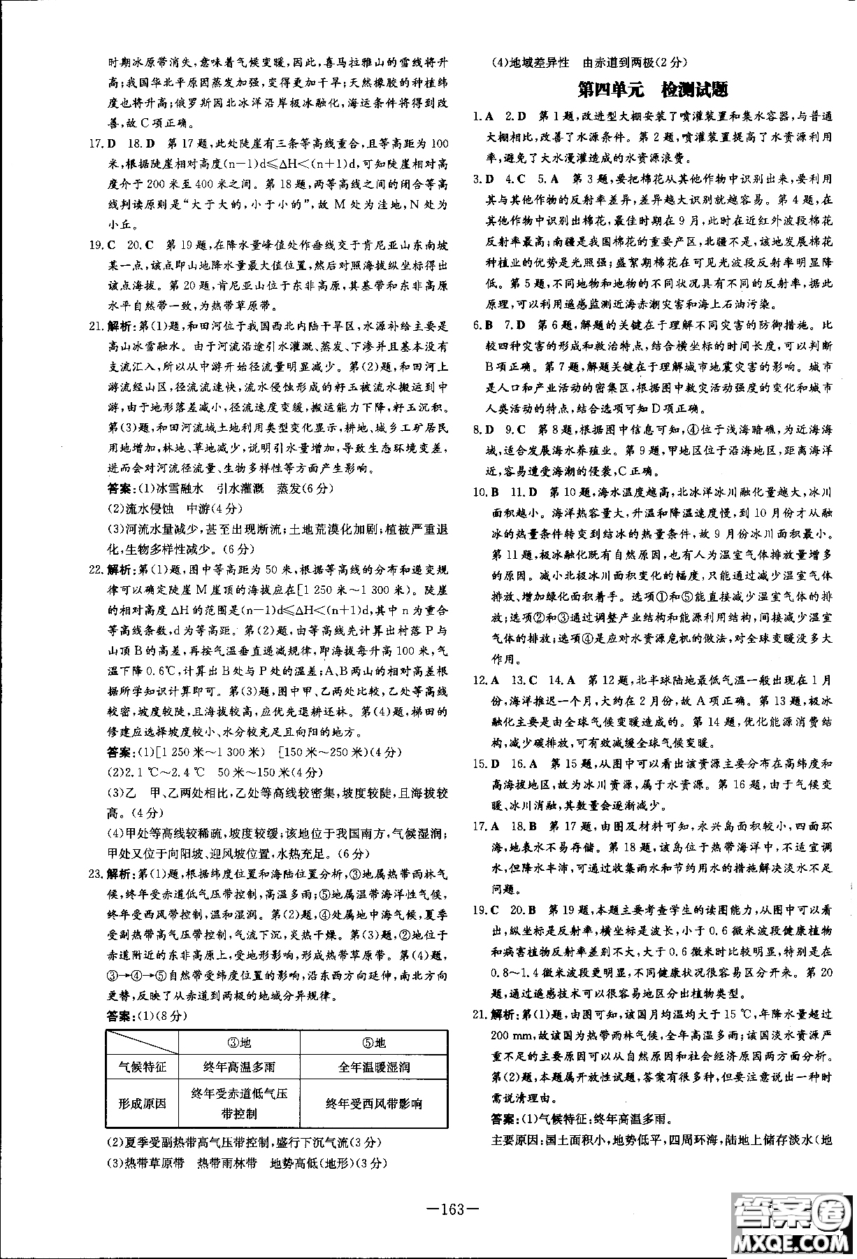 9787540558093百年學(xué)典2019版高中全程學(xué)習(xí)導(dǎo)與練必修1地理LJ魯教版參考答案