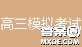 河北省五個(gè)一名校聯(lián)盟2019屆高三下學(xué)期第一次診斷考試?yán)砜凭C合參考答案