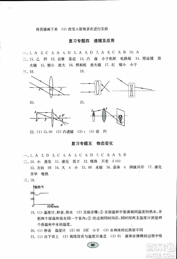 教科版2019年金鑰匙物理試卷九年級(jí)下冊(cè)參考答案