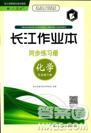 2019年長(zhǎng)江作業(yè)本初中九年級(jí)下冊(cè)化學(xué)同步練習(xí)冊(cè)人教版參考答案