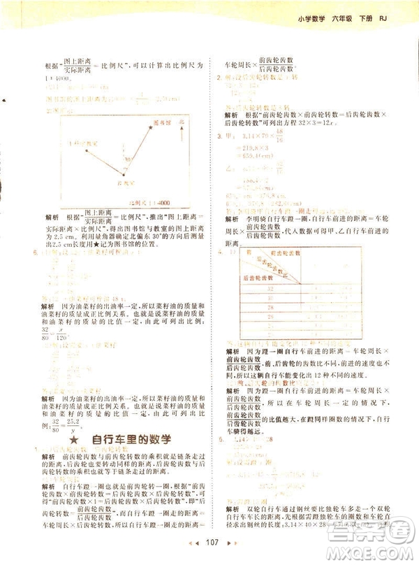 曲一線小兒郎2019春53天天練小學(xué)數(shù)學(xué)六年級下冊RJ人教版答案