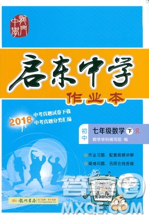 2019春啟東中學作業(yè)本人教版R七年級數學下冊答案