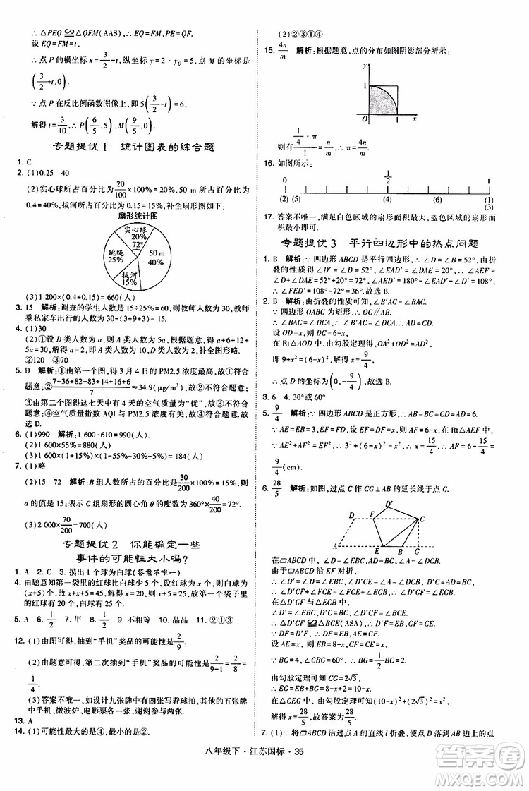 2019經(jīng)綸學(xué)典學(xué)霸題中題八年級(jí)下數(shù)學(xué)江蘇國標(biāo)版參考答案