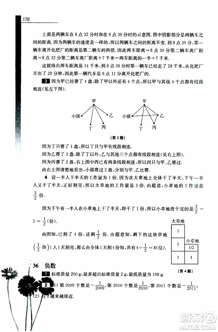 2019年優(yōu)等生數(shù)學(xué)六年級第三版參考答案