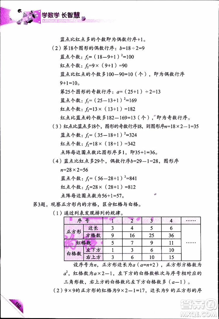 2019年學(xué)數(shù)學(xué)長智慧四年級下第8冊第二版參考答案