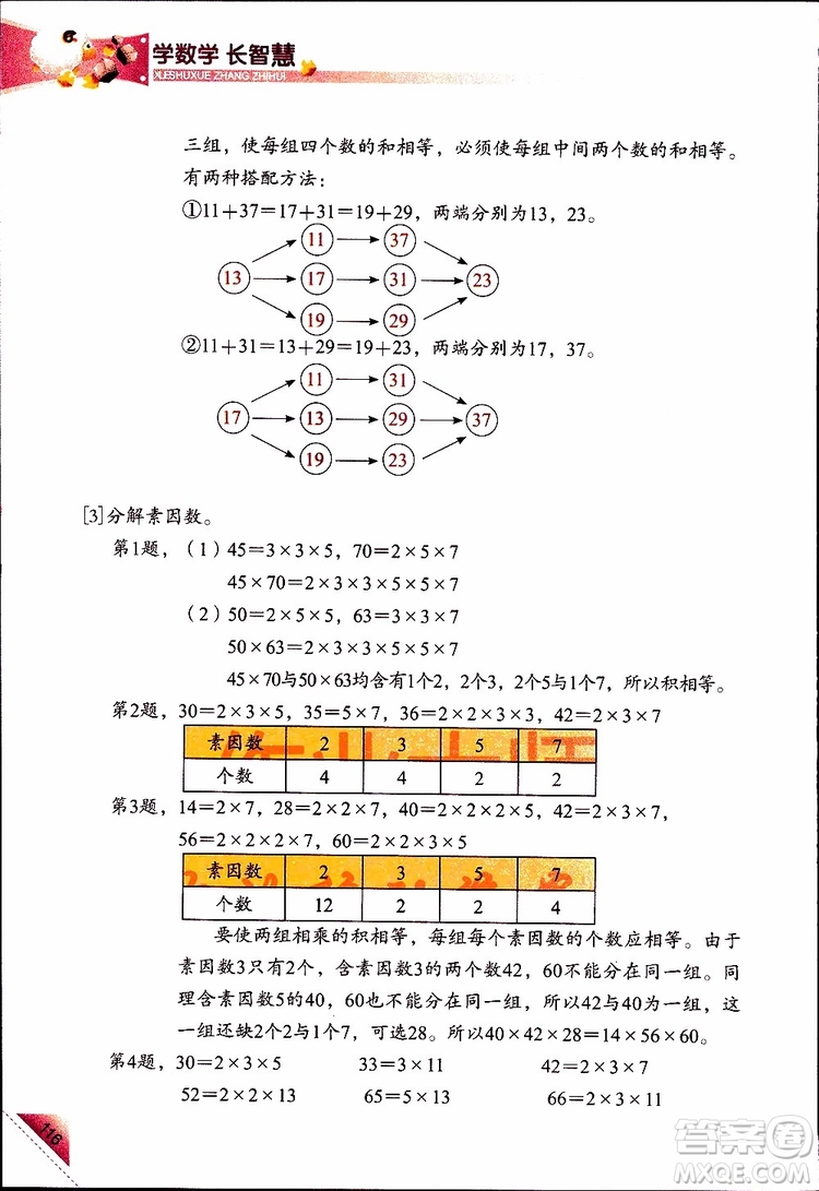 2019年學(xué)數(shù)學(xué)長智慧四年級下第8冊第二版參考答案