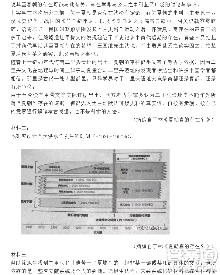 2019年高考等值試卷預測卷全國I卷語文試題參考答案