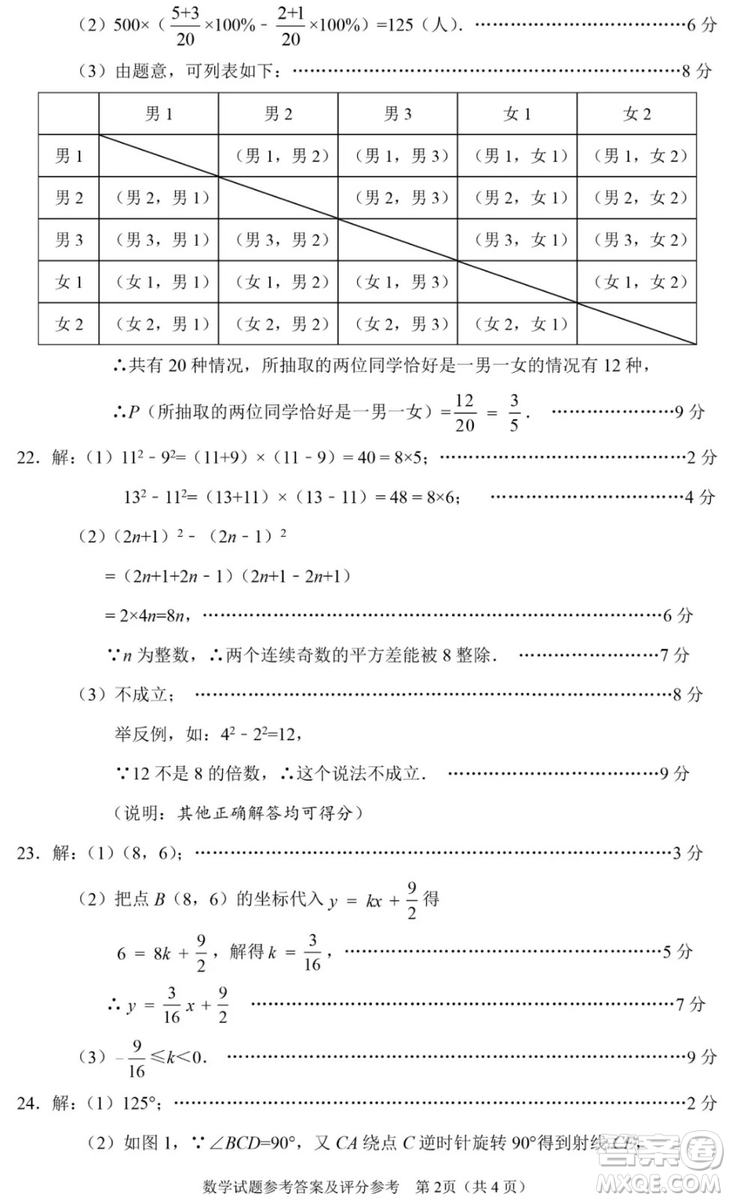 2019石家莊初三一模數(shù)學試卷答案