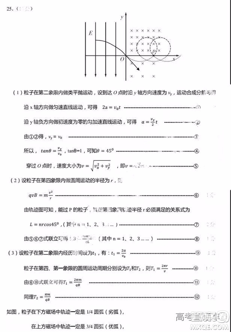 2019年東北三省四市二模文理綜試題及參考答案