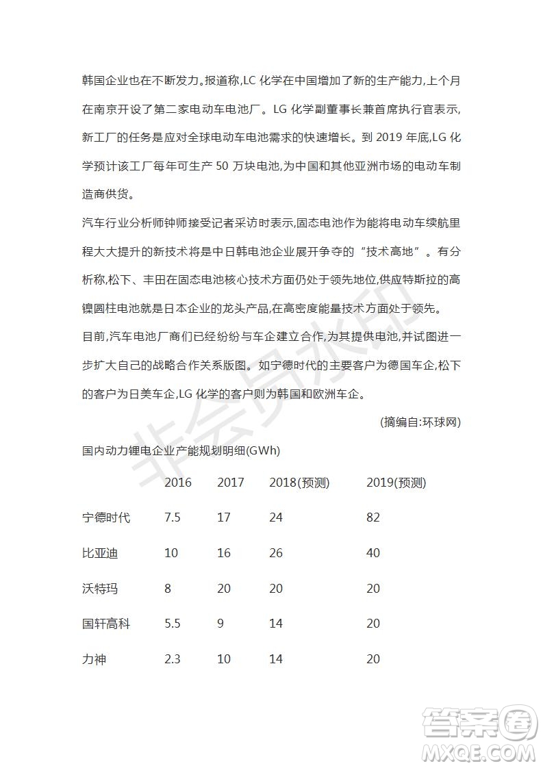 山東省濟(jì)寧北大培文學(xué)校2019屆高三語文考前押題卷1試卷及答案