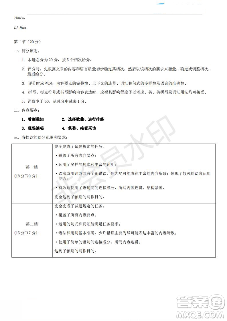 北京市2019年昌平區(qū)高三二模英語試卷及答案