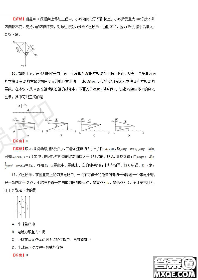 2019年普通高等學校招生全國統(tǒng)一考試理科綜合一試題及參考答案