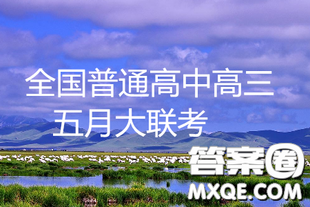 2019年全國(guó)普通高中高三五月大聯(lián)考文理綜試題及參考答案