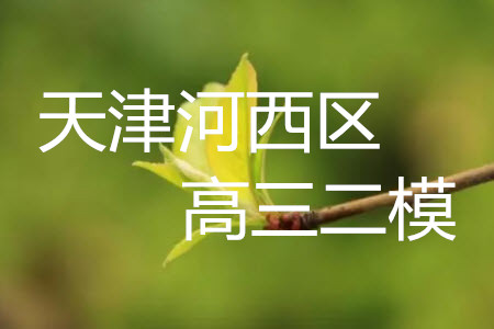 2019年天津河西區(qū)高三二模文理綜試題及答案