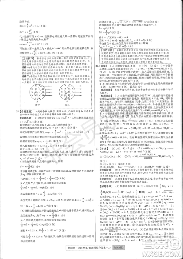 2019年高考最后一卷第一-七模擬理綜試題及答案