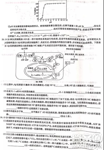 2019年河南省名校聯(lián)盟沖刺壓軸卷五理綜試題及答案