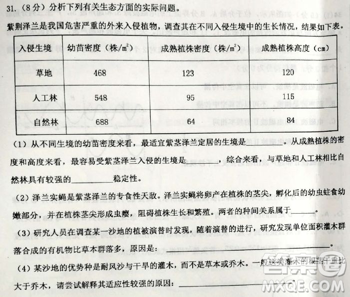 2019河北衡水中學(xué)高考前最后一次模擬理綜試題及答案