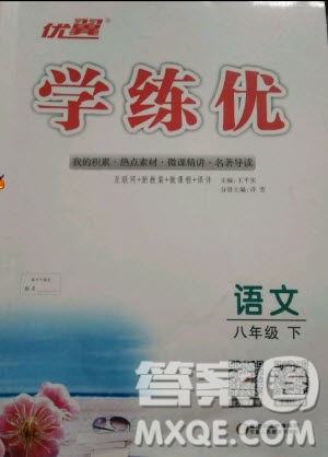 優(yōu)翼叢書(shū)2019年學(xué)練優(yōu)初中語(yǔ)文八年級(jí)下冊(cè)RJ人教版參考答案