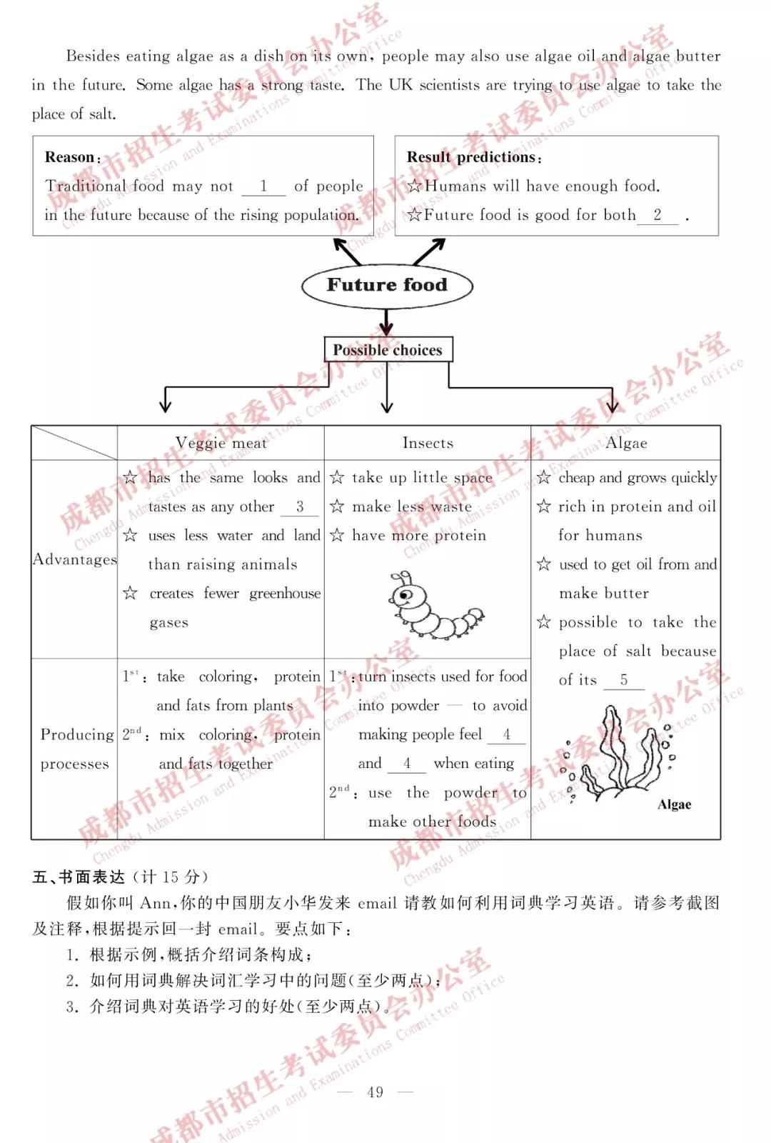 2019年成都中考真題英語試卷及答案