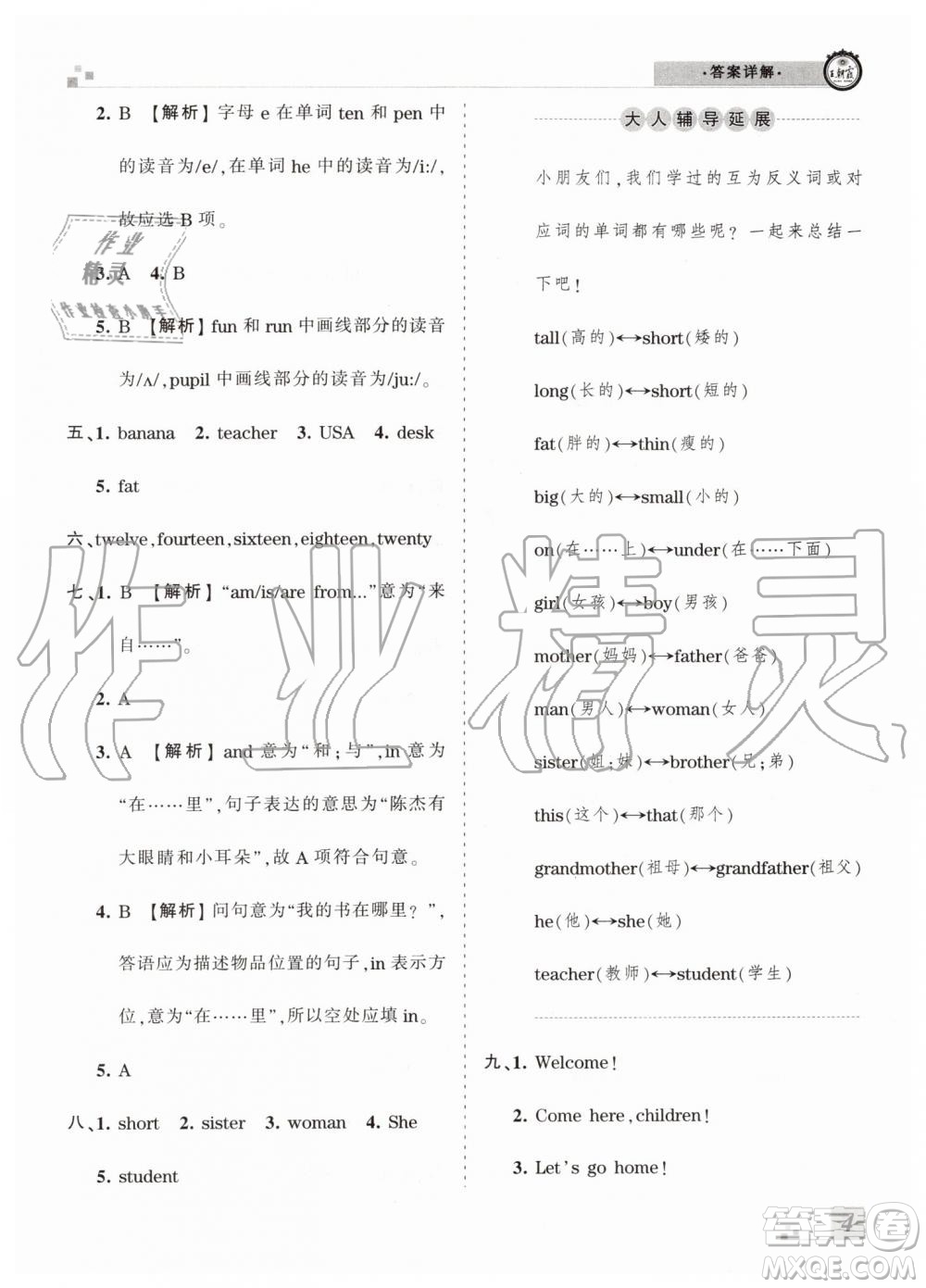 2019年王朝霞各地期末試卷精選人教PEP版河南專版三年級英語下冊答案