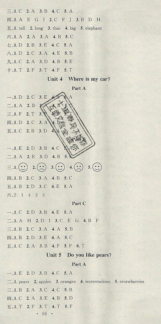 2019年學(xué)習(xí)總動(dòng)員暑假總復(fù)習(xí)三年級(jí)英語人教版RJ參考答案