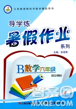 2019年初中預(yù)科版導(dǎo)學(xué)練暑假作業(yè)B數(shù)學(xué)六年級(jí)人教版參考答案