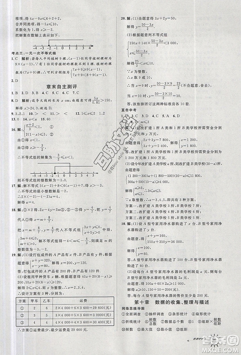 2019魯人泰斗假期好時光暑假訓(xùn)練營七升八年級數(shù)學(xué)人教版答案