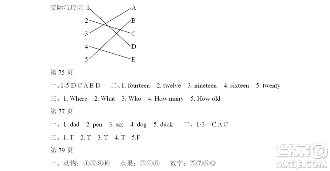 2019宋春生主編陽(yáng)光假日暑假作業(yè)三年級(jí)英語(yǔ)PEP版答案