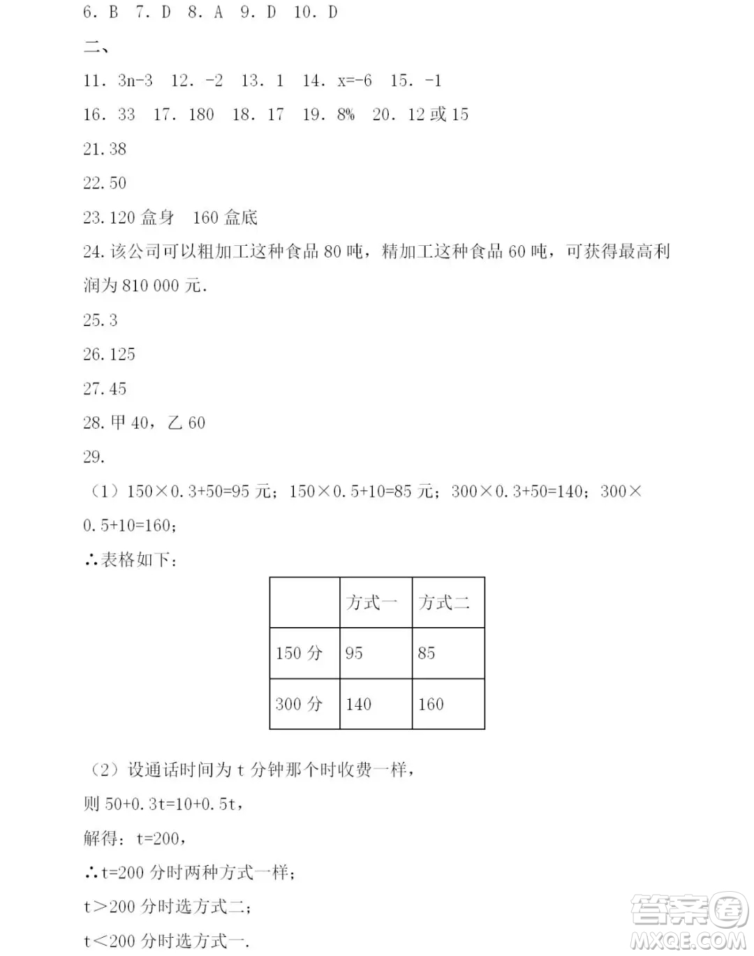 2019年Happy假日七年級數(shù)學(xué)人教版答案