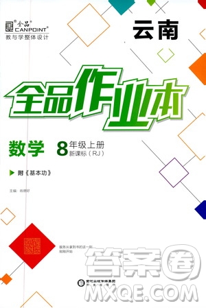 云南專用2019年全品作業(yè)本數(shù)學八年級上冊新課標RJ人教版參考答案