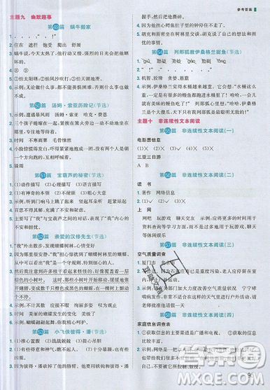 宇軒圖書(shū)2019陽(yáng)光同學(xué)百校名師推薦閱讀真題80篇彩虹版五年級(jí)語(yǔ)文答案