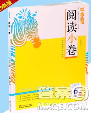 2019秋新版木頭馬閱讀小卷小學(xué)語文6年級(jí)A版參考答案