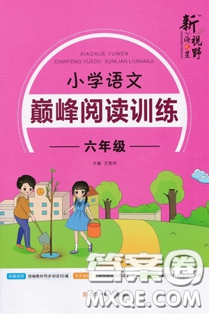 2019最新版新視野海之星小學(xué)語(yǔ)文巔峰閱讀訓(xùn)練六年級(jí)參考答案