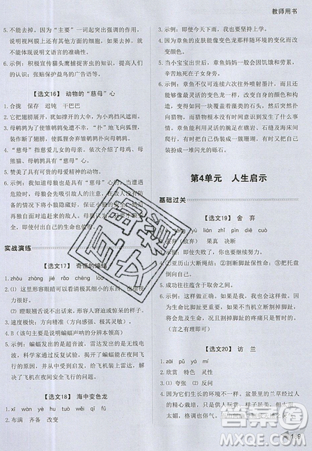 2019新版銳閱讀小學(xué)語(yǔ)文閱讀訓(xùn)練100篇五年級(jí)通用版參考答案