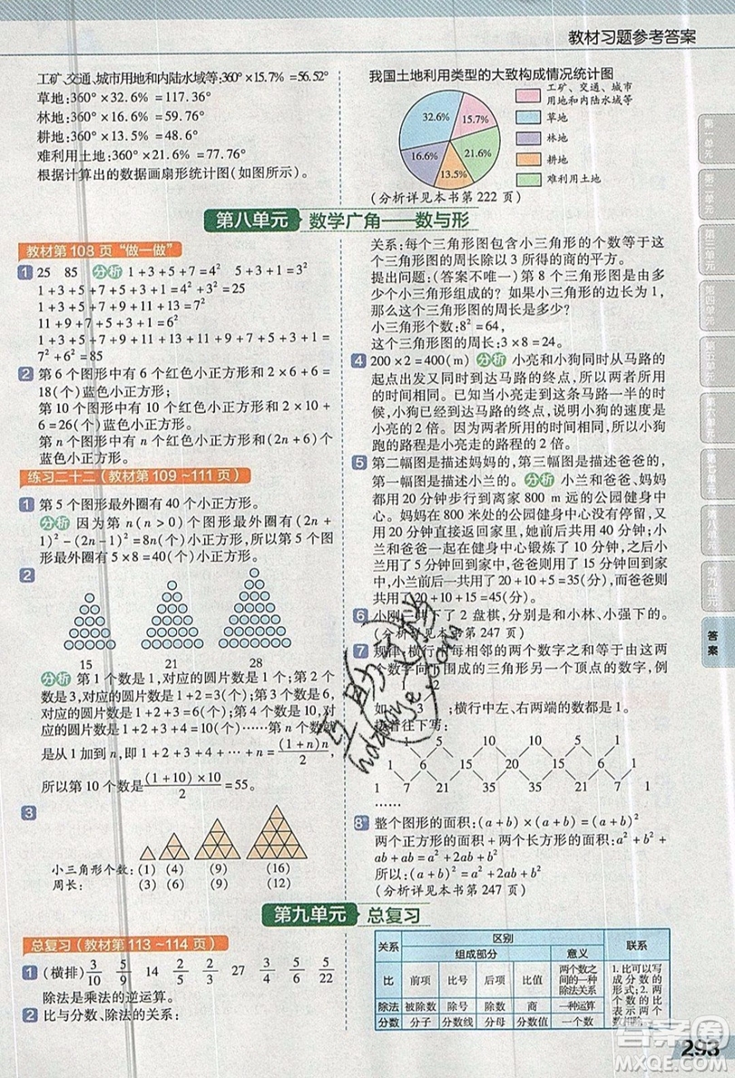 天星教育2019教材幫小學(xué)數(shù)學(xué)六年級上冊人教PJ版參考答案