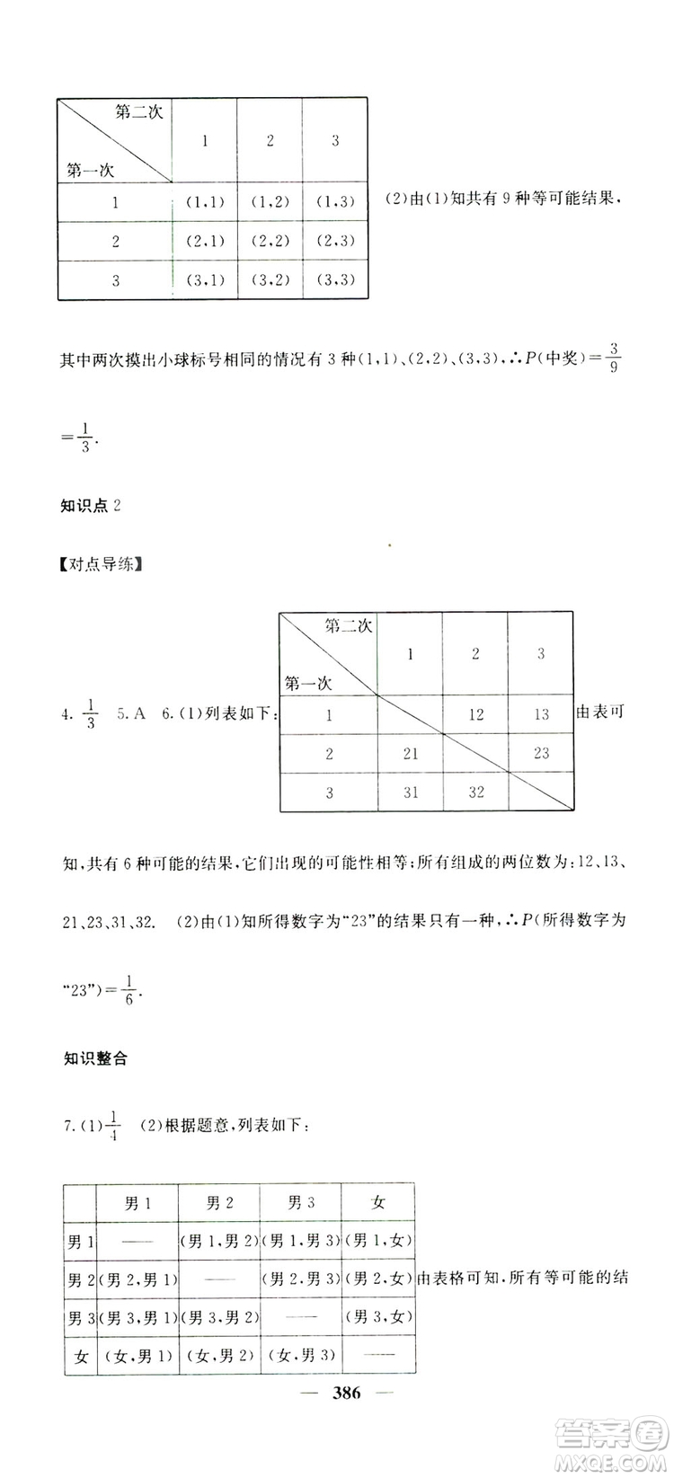 2019名校課堂內(nèi)外九年級數(shù)學(xué)全一冊人教版答案