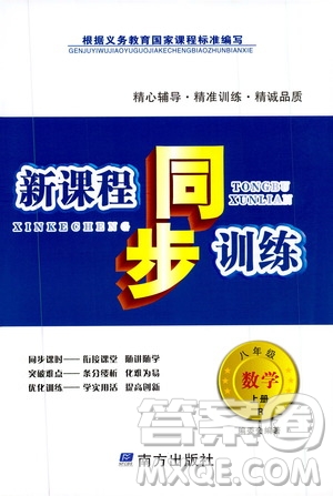 南方出版社2019新課程同步訓(xùn)練八年級數(shù)學(xué)上冊人教版答案