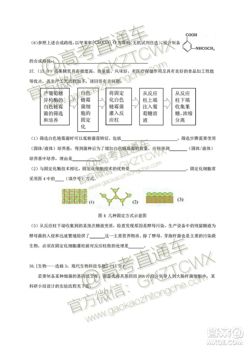 2020屆廣東七校聯(lián)合體高三8月第一次聯(lián)考理綜試題及答案