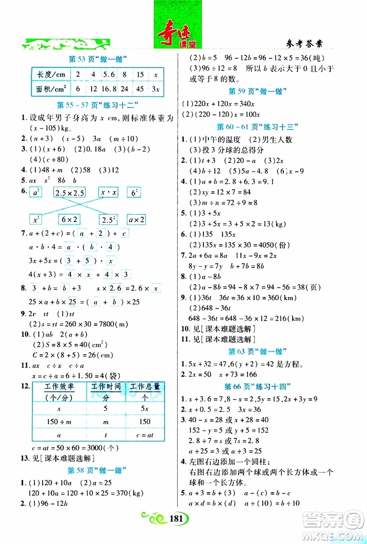 2019年世紀英才叢書數(shù)法題解奇跡課堂數(shù)學五年級上冊人教版參考答案