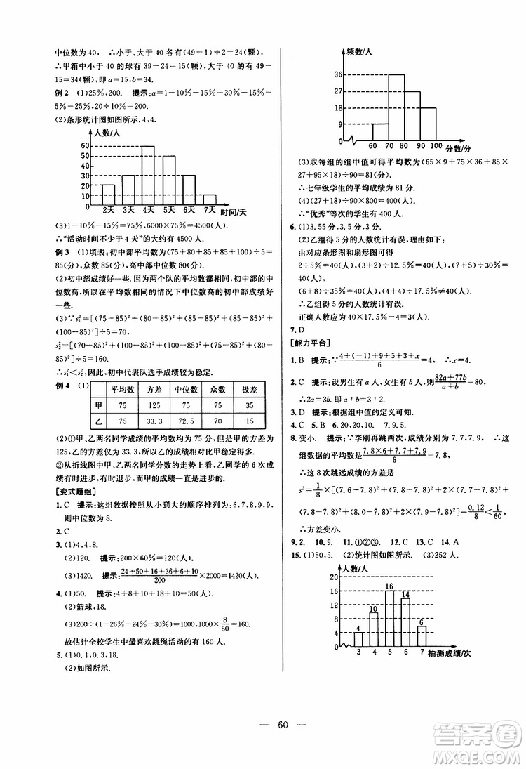 2019年新課標(biāo)八年級(jí)數(shù)學(xué)培優(yōu)競(jìng)賽超級(jí)課堂第八版參考答案