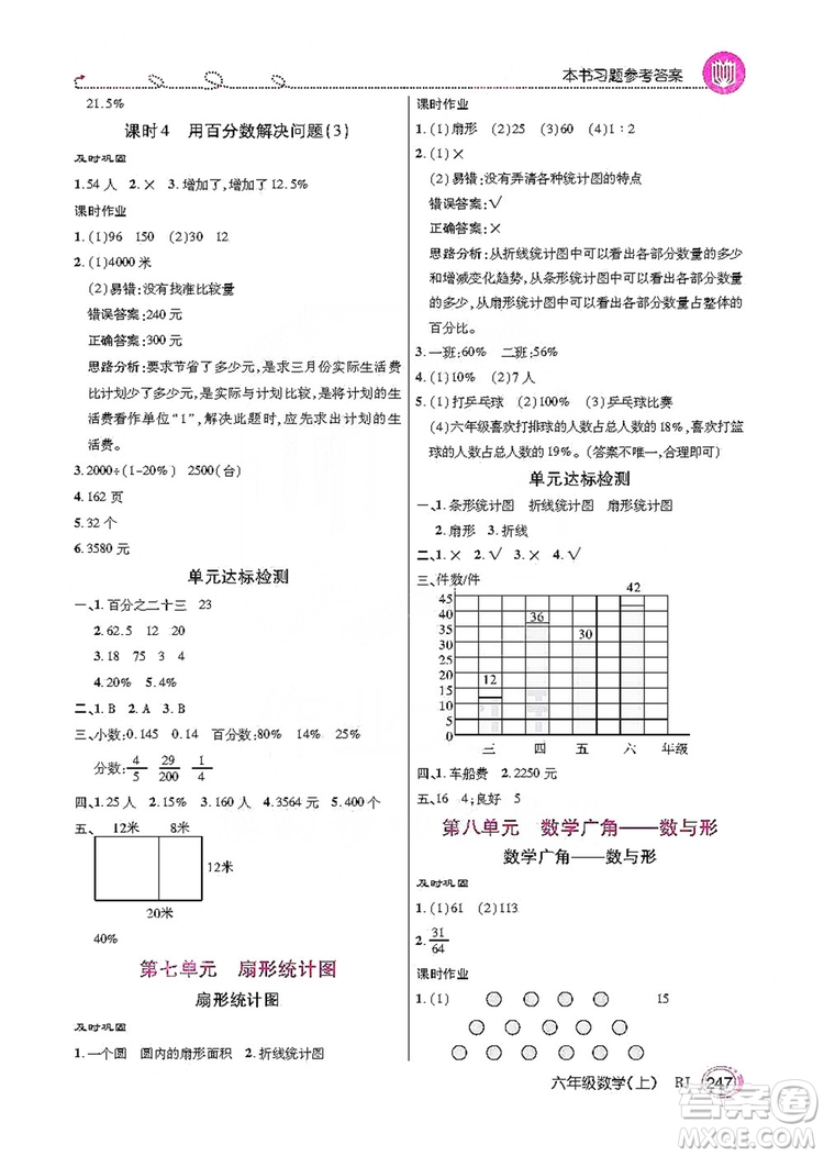 2019倍速學(xué)習(xí)法教材導(dǎo)學(xué)練六年級(jí)數(shù)學(xué)上冊(cè)人教版答案