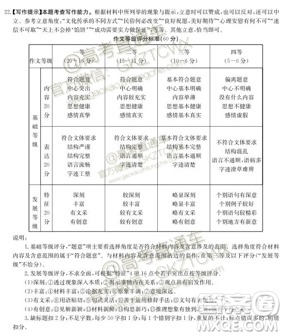 2020屆江西金太陽高三開學(xué)考試語文參考答案