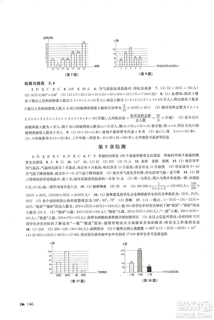 上?？茖W(xué)技術(shù)出版社2019初中數(shù)學(xué)同步練習(xí)七年級(jí)上冊(cè)滬科版答案