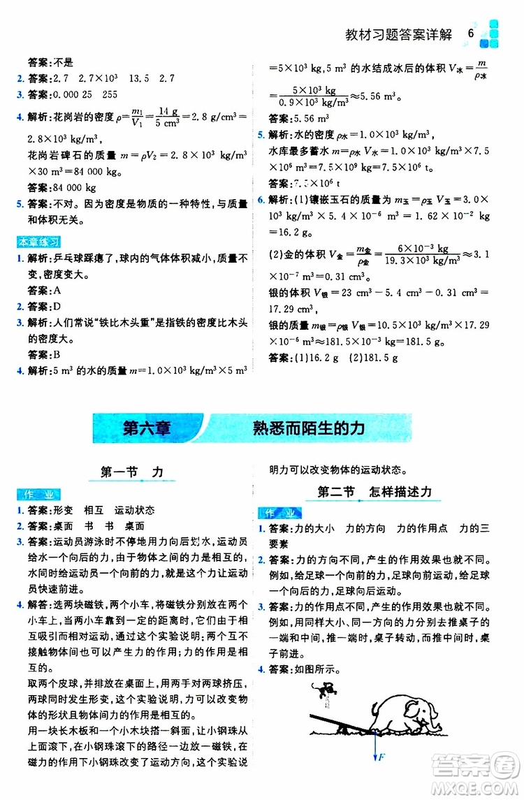 2019年全易通初中物理八年級(jí)上冊(cè)HK滬科版參考答案