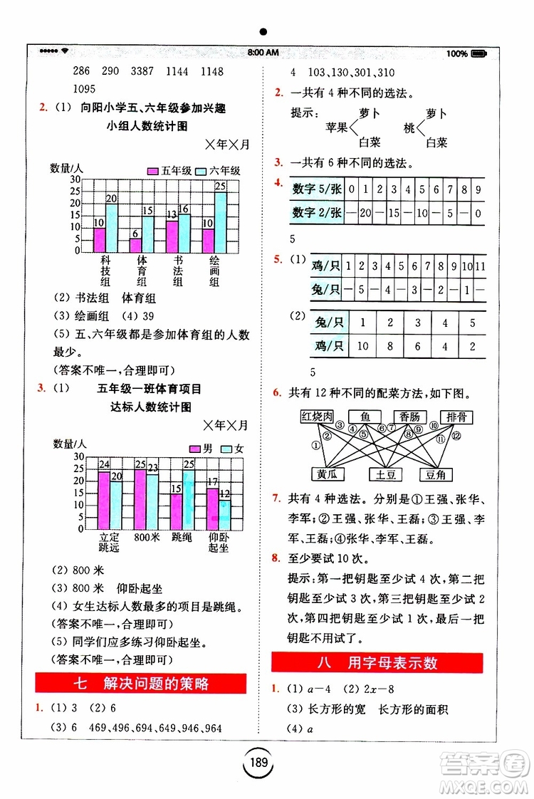 2019新版小學(xué)全易通五年級上冊數(shù)學(xué)SJ蘇教版參考答案