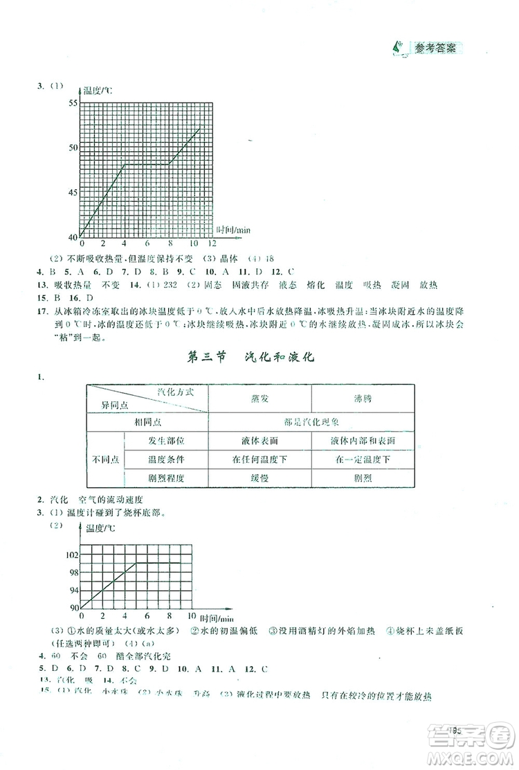 2019新課標(biāo)互動同步訓(xùn)練物理八年級上冊人教版答案