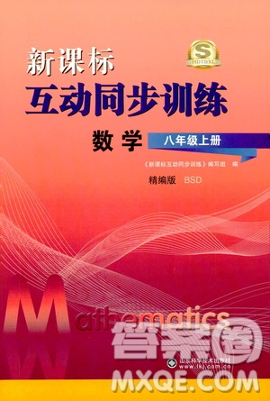 2019新課標(biāo)互動同步訓(xùn)練八年級數(shù)學(xué)上冊北師大版答案