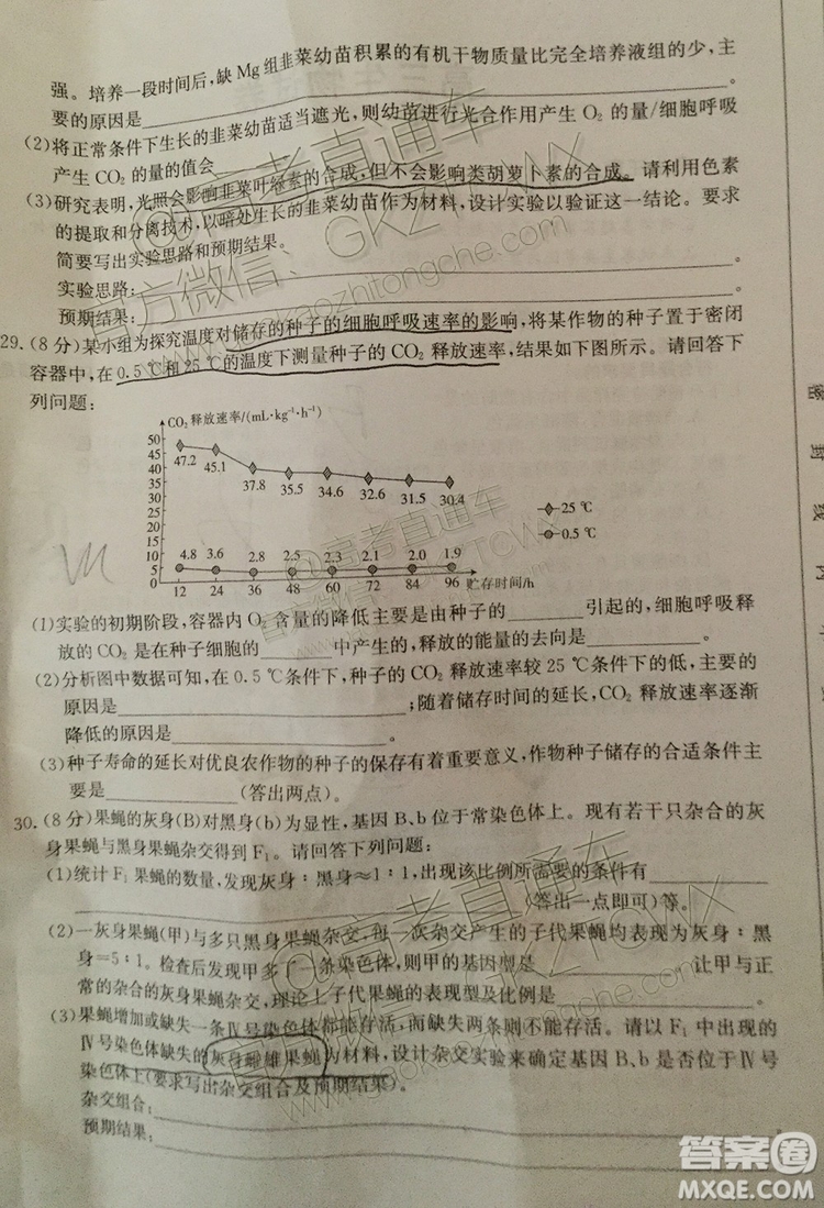 2020湖南金太陽高三9月聯(lián)考生物試題及參考答案