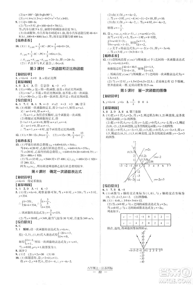 經(jīng)綸學(xué)典2019新課時作業(yè)八年級數(shù)學(xué)上冊江蘇國標(biāo)修訂版答案